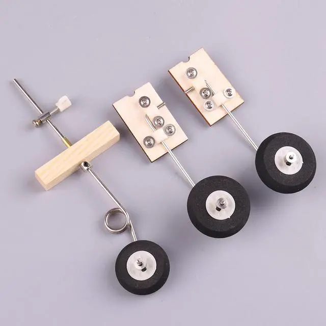 Alt view image 6 of 6 - KT DIY Universal Fixed Wing Model Aircraft Landing Gear Wheel Set RC Accessories for Easy Installation Lightweight