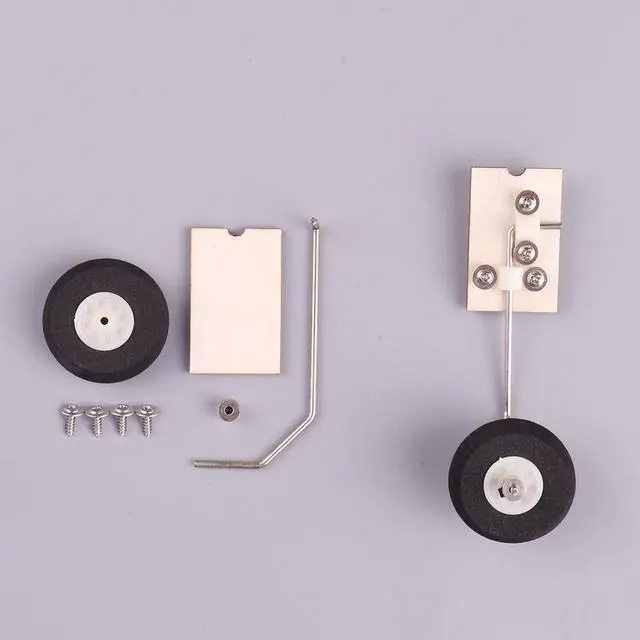 Alt view image 2 of 6 - KT DIY Universal Fixed Wing Model Aircraft Landing Gear Wheel Set RC Accessories for Easy Installation Lightweight