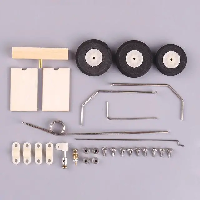 Main image of KT DIY Universal Fixed Wing Model Aircraft Landing Gear Wheel Set RC Accessories for Easy Installation Lightweight
