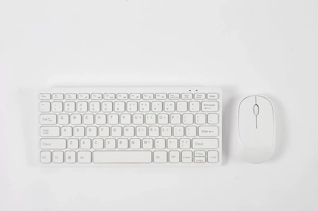 Main image of 2.4G Wireless Keyboard and Mouse Combo, English Layout, Quiet Mouse, 78 Keys, for Wins, for OS X,White