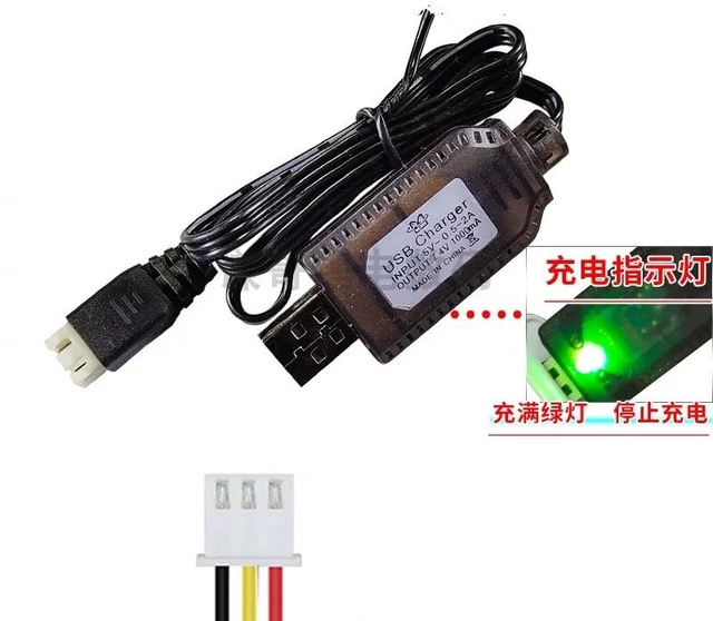 Alt view image 2 of 2 - 2S 7.4V 1A USB Charger For 7.4V 2S Lipo Batteries With XH-3P Connectors RC Cars Drones Boats 7.4V Batteries USB Charging Cable
