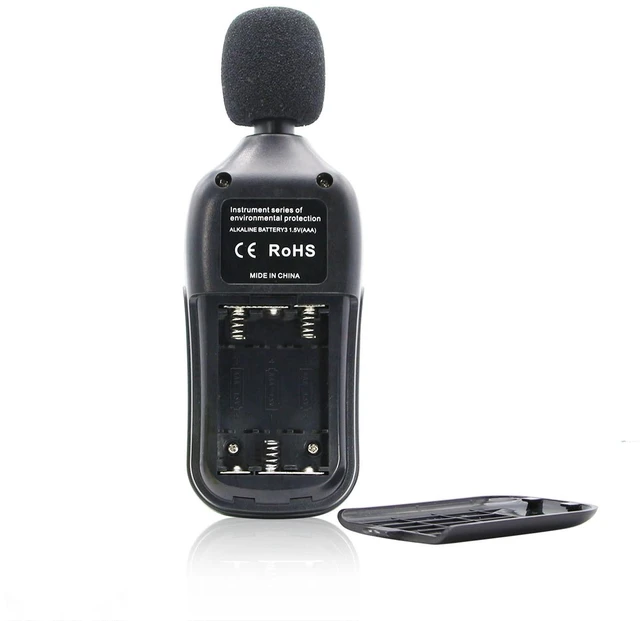 Alt view image 4 of 4 - 35-135dB Measurement Range with 61 Portable LCD Digital Sound Level Meter and Decibel Detector - Noise Tester with Color LCD Display for Quality Control and Monitoring