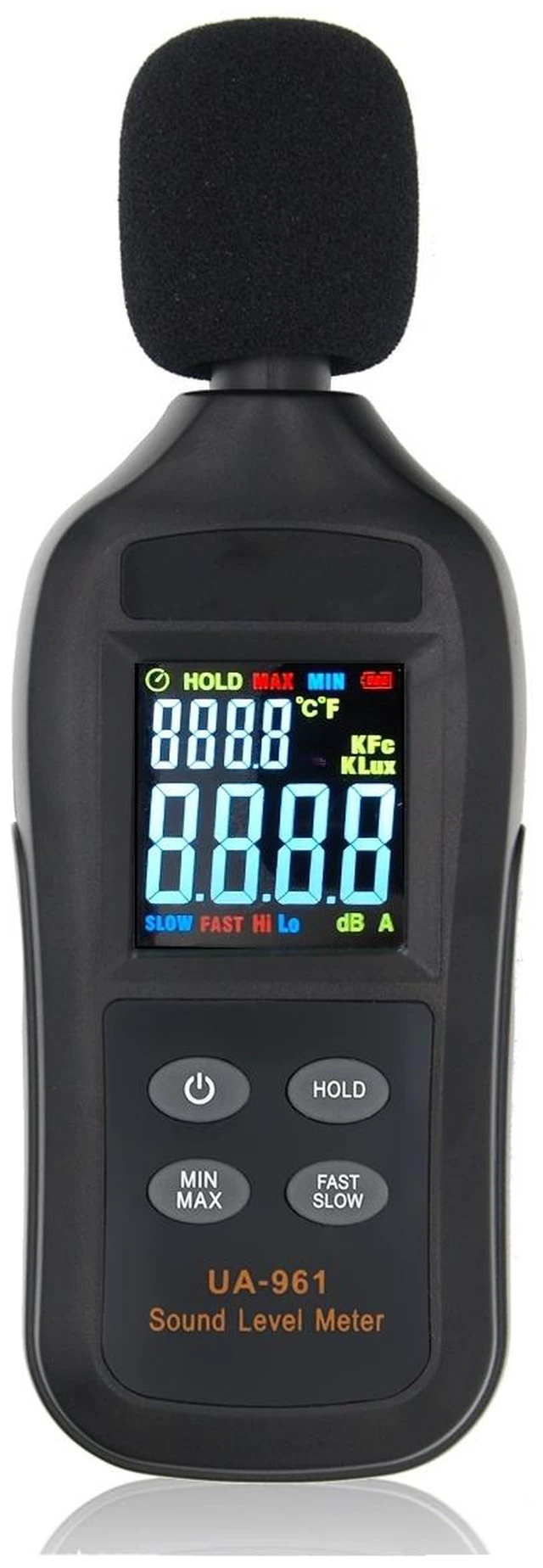 Alt view image 3 of 4 - 35-135dB Measurement Range with 61 Portable LCD Digital Sound Level Meter and Decibel Detector - Noise Tester with Color LCD Display for Quality Control and Monitoring