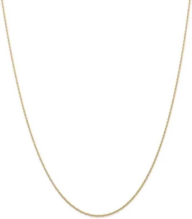 Main image of 18 inch 7R Chain in 14 Karat Yellow Gold .7mm