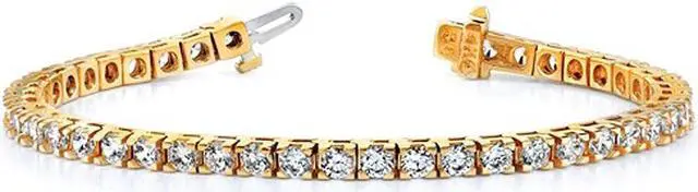 Main image of 2.85 Carat (ctw VS2-SI1, E-F) Lab Grown Diamond Tennis Bracelet in 14K Yellow Gold