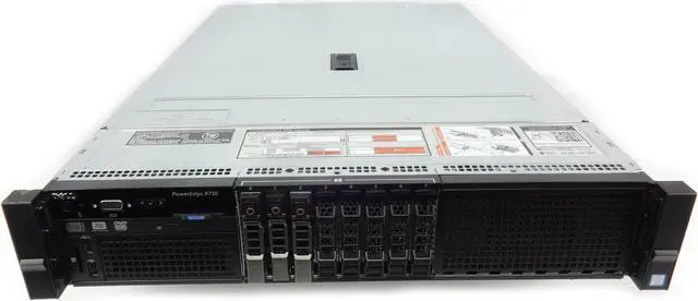 Main image of Dell Poweredge R730 8 Bay 16Core Server 2xE5-2620v4 2.1GHZ 64GB DDR4 2133 RAM 3x1.2TB 12G SAS 10K PERC H730P Redundant Power Supplies