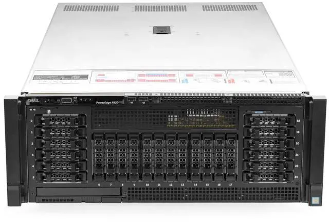 Main image of Dell R930 24SFF Server 4xE7-8891v3 2.8GHZ=40Cores 384GB 8x1.8TB 12G SAS 4x1100W