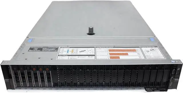Main image of Dell R740 24SFF 12NVME 2xGold 6134 3.2GHZ=16Cores 128GB 6x900GB 10K SAS 2x750W