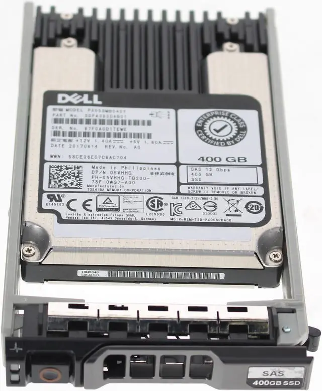 Main image of Dell 5VHHG 400GB 12GBPS WI SAS 2.5" SSD MLC Drive