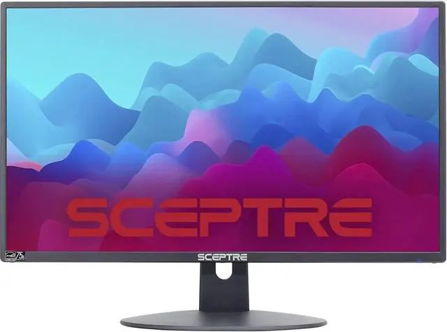 Alt view image 2 of 11 - sceptre 20 inch led monitor 75hz 1600x900 2x hdmi build-in speakers, metallic black 2018