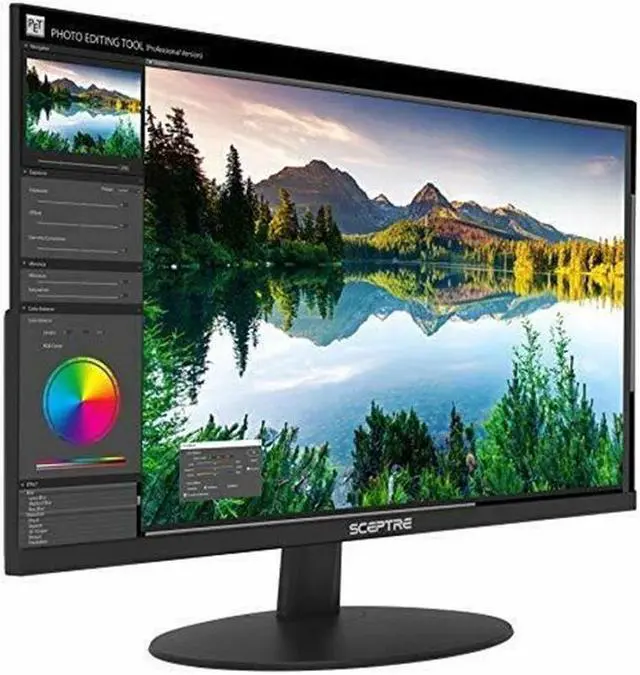 Alt view image 4 of 12 - sceptre ips 27-inch business computer monitor 1080p 75hz with hdmi vga build-in speakers, machine black 2020 (e275w-fpt)