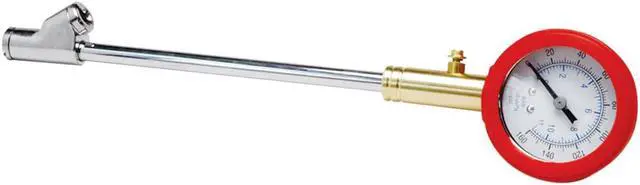 Alt view image 3 of 5 - TruckSpec Straight-On Dual Foot Tire Gauge with Easy-to-Read Dial Air Chucks & Tire Gauges