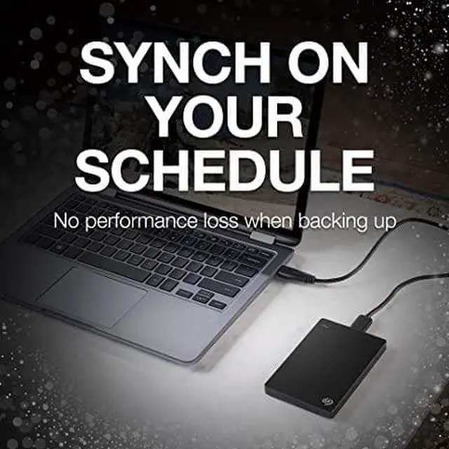 Alt view image 3 of 3 - Seagate STDR1000100 Backup Plus Slim 1TB Hard Drive HDD  USB 3.0 - Black