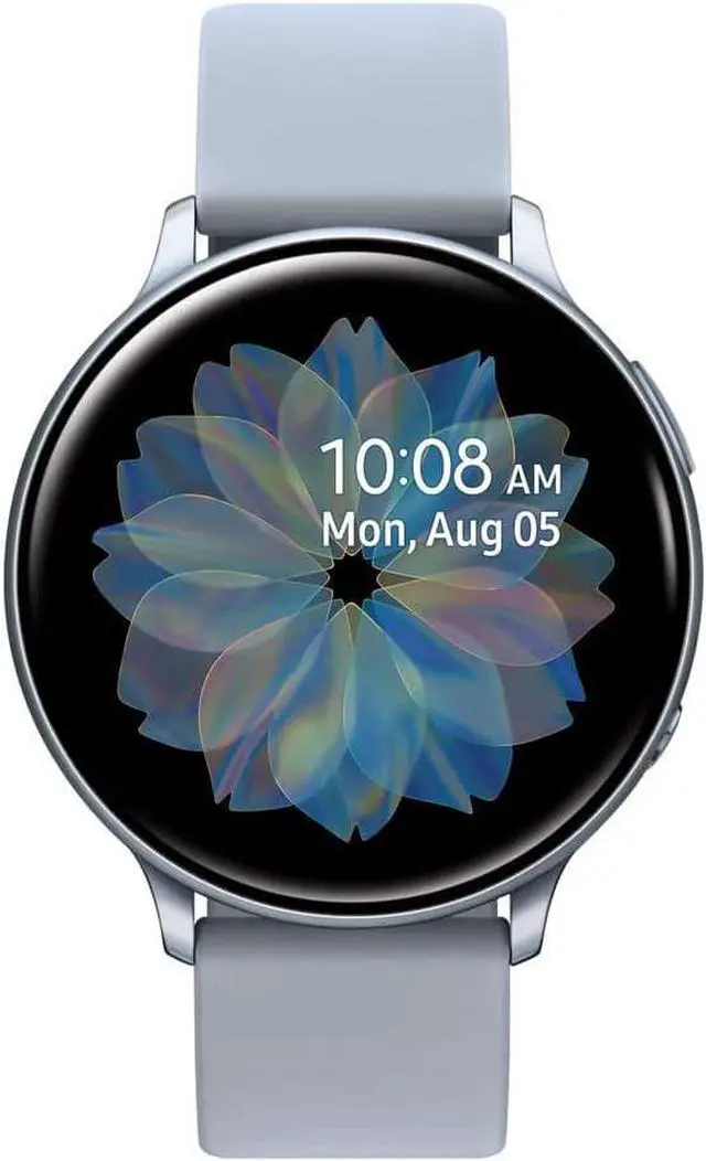 Alt view image 4 of 14 - Samsung Galaxy Watch Active2 (44mm), Cloud Silver (Bluetooth) - Wrist - Accelerometer, Barometer, Gyro Sensor, Heart Rate Monitor, Ambient Light Sensor - Heart Rate, Steps Taken, Calories Burned, ...