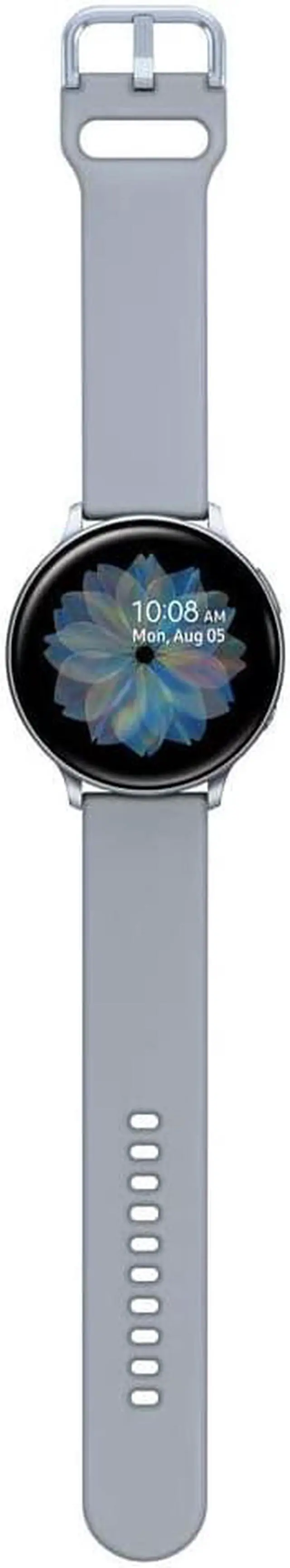 Alt view image 8 of 14 - Samsung Galaxy Watch Active2 (44mm), Cloud Silver (Bluetooth) - Wrist - Accelerometer, Barometer, Gyro Sensor, Heart Rate Monitor, Ambient Light Sensor - Heart Rate, Steps Taken, Calories Burned, ...