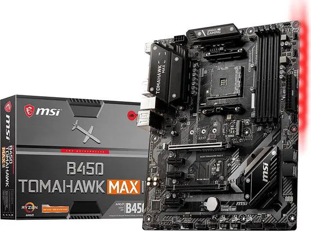 Alt view image 5 of 8 - MSI Arsenal Gaming B450 Tomahawk Max AM4 DDR4 DVI HDMI Crossfire ATX Motherboard