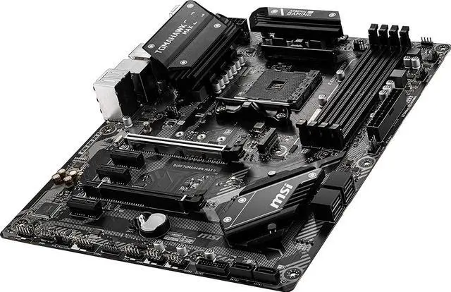 Alt view image 6 of 8 - MSI Arsenal Gaming B450 Tomahawk Max AM4 DDR4 DVI HDMI Crossfire ATX Motherboard