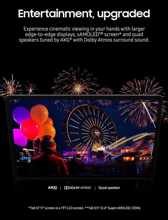 Alt view image 17 of 17 - SAMSUNG Galaxy Tab S7 Octa Core Processor 8 GB Memory 256 GB Flash Storage 11" 2560 x 1600 Tablet PC Android Mystic Black