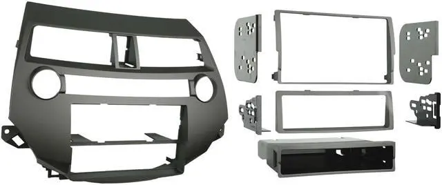 Alt view image 9 of 11 - 99-7874T Taupe Metra 08 - 09 Honda Accord Dash Installation Kit Single DIN / Double DIN with Single Zone Climate Control 997874t 99 7874t 2008 2009