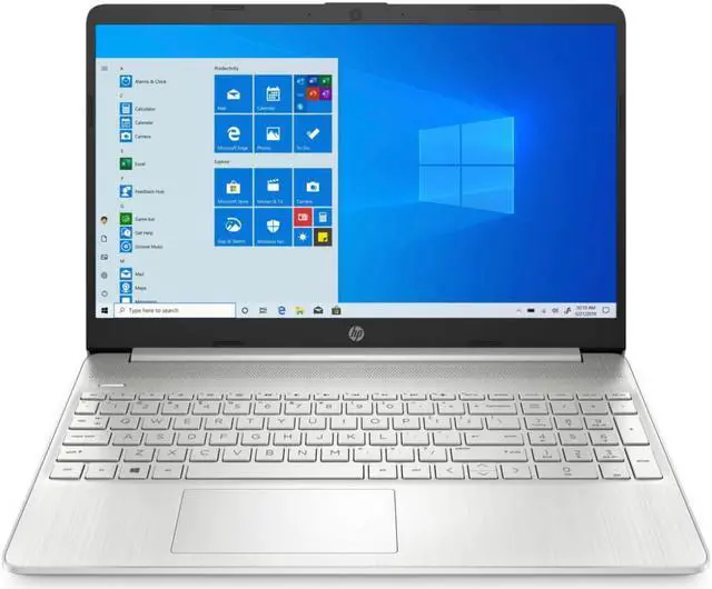 Alt view image 2 of 5 - HP 15.6" HD Touch Screen laptop (AMD Ryzen 7-5700U, 12GB RAM, 256GB SSD, Windows 11) - Natural silver (4W2K4UA)