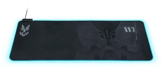 Alt view image 3 of 7 - Razer Goliathus Extended Chroma Gaming Mousepad: Customizable RGB Lighting - Soft, Cloth Material - Balanced Control & Speed - Non-Slip Rubber Base - Halo Infinite Edition