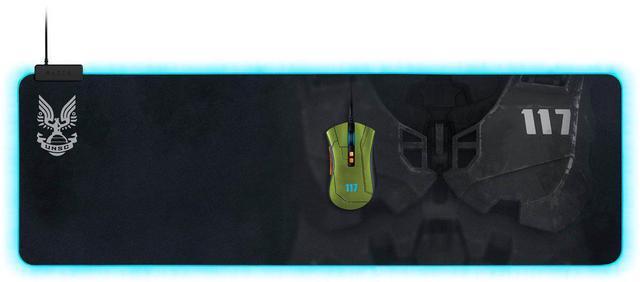 Alt view image 4 of 7 - Razer Goliathus Extended Chroma Gaming Mousepad: Customizable RGB Lighting - Soft, Cloth Material - Balanced Control & Speed - Non-Slip Rubber Base - Halo Infinite Edition