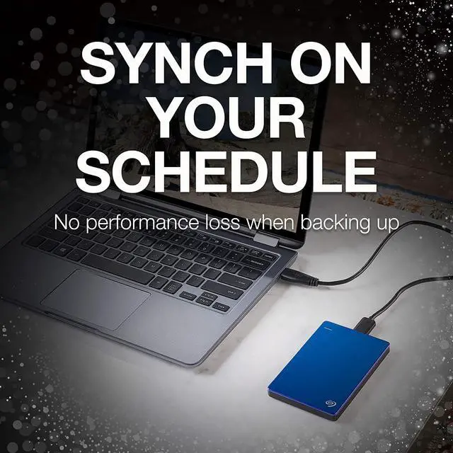 Alt view image 3 of 4 - Seagate Backup Plus Slim HDD 1tb USB 3.0 Portable Hard Drive STDR1000102 - Blue