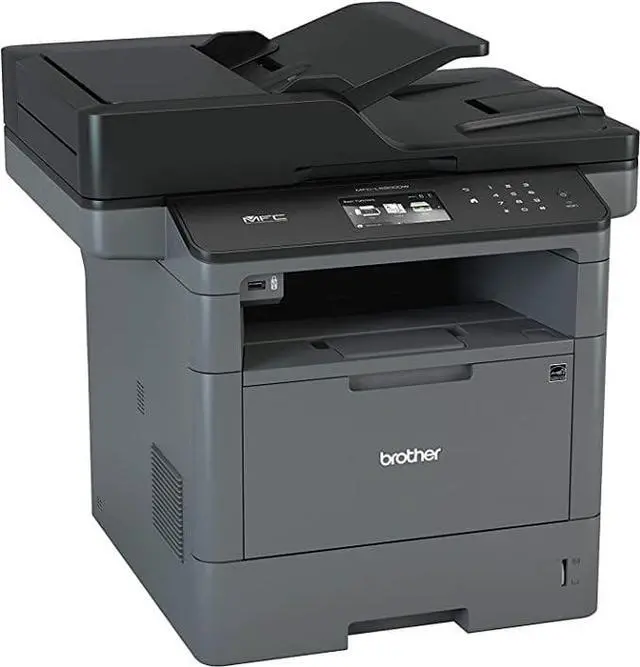 Alt view image 2 of 4 - Brother Wireless Black White All-In-One Laser Printer MFC-L5900DW - Grey/Black