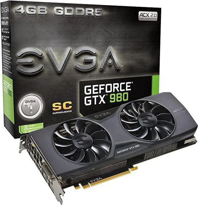 Alt view image 11 of 14 - EVGA GeForce GTX 980 04G-P4-2983-KR 4GB SC GAMING w/ACX 2.0, 26% Cooler and 36% Quieter Cooling Graphics Card