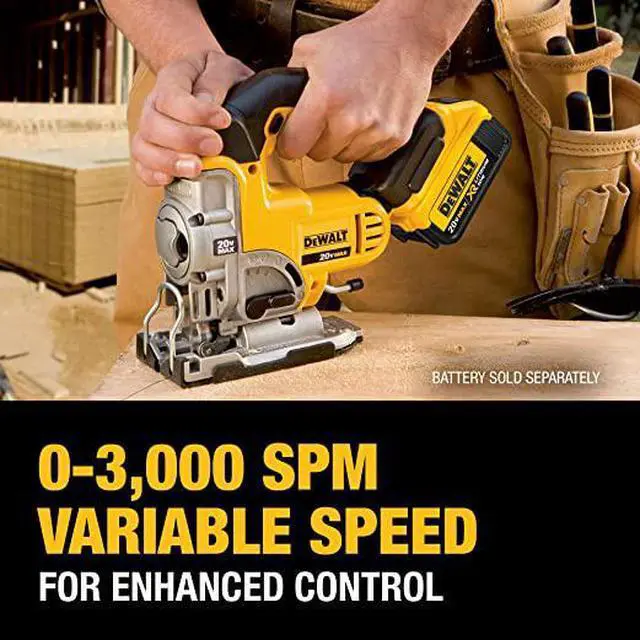 Alt view image 12 of 12 - Dewalt DCS331B 20V MAX Variable Speed Lithium-Ion Cordless Jig Saw (Tool Only)
