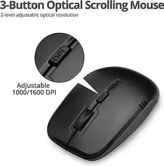 Alt view image 8 of 9 - SIIG JK-WR0T12-S1 Wireless Extra Duo Keybrd Mous