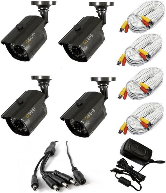 Main image of Q-See QM9902B-4PK 1/3" Image Sensor 4.6mm Lens 100ft with 100ft BNC Cable