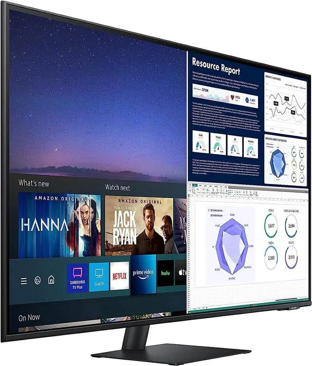 Alt view image 2 of 5 - Samsung M70 Smart 43 Inch Smart TV Apps 4K Monitor LS43AM702UNXZA -Black