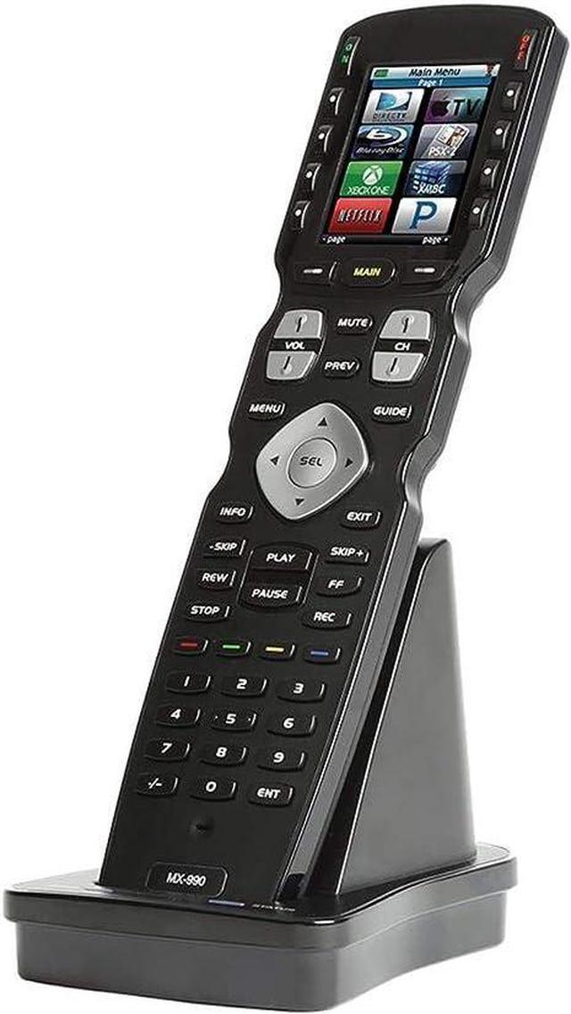 Alt view image 2 of 4 - UNIVERSAL REMOTE MX-990 Complete Control IR/RF Remote Color LCD Screen - Black