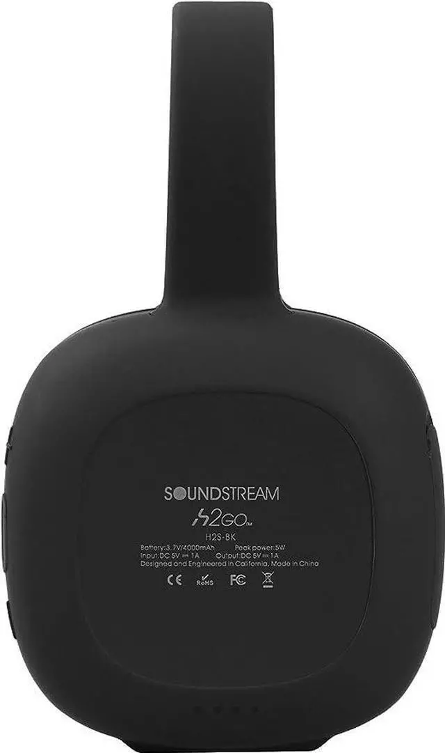 Alt view image 6 of 8 - Soundstream h2GO IPX7 Waterproof Portable Wireless Bluetooth Speaker Black