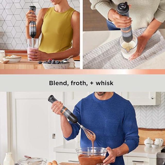 BLACK+DECKER Kitchen Wand Cordless Immersion Blender Hand Blender  (BCKM1011K01) in 2023