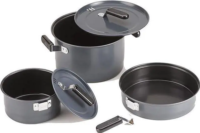 Alt view image 2 of 4 - Coleman 6 Piece Family Cookware Set 2157601 - Black