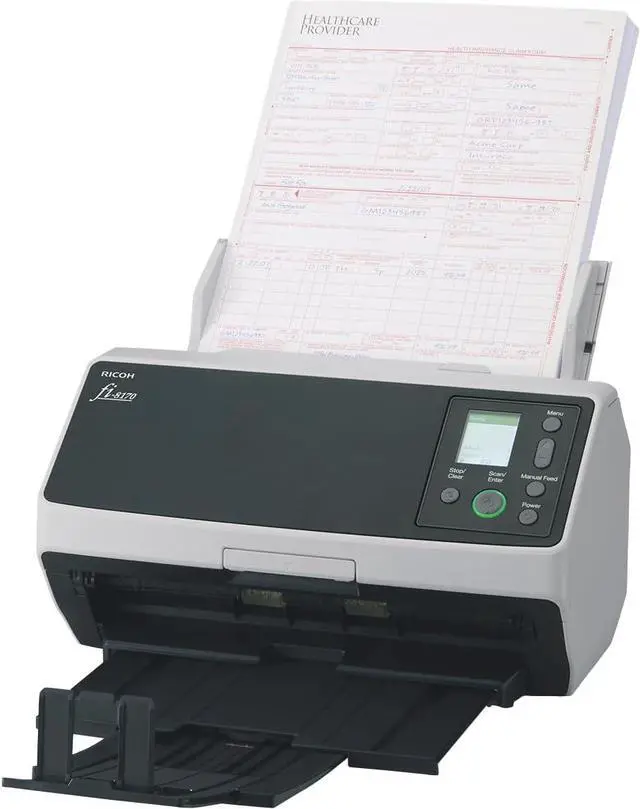Alt view image 2 of 4 - Ricoh fi-8170 Professional High Speed Color Duplex Scanner - BLACK/WHITE