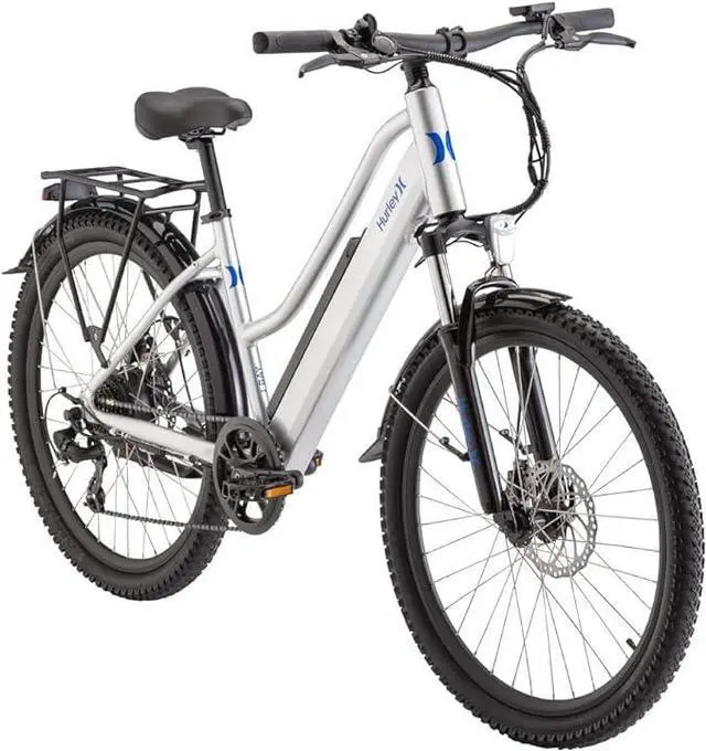 Main image of Hurley J-Bay E Electric E-Bike 7 Speed Disc Brakes AHE-13-2-SV-23 - SILVER