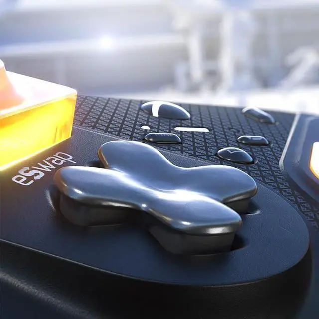 Alt view image 5 of 5 - Thrustmaster eSwap S Crystal Orange Pro Wired Controller - Black