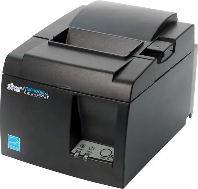 Alt view image 2 of 5 - Star Micronics TSP143IIIW GRY US Direct Thermal Printer - Monochrome - Desktop - Receipt Print - 2.83" Print Width - 9.84 in/s Mono - 203 dpi - Wireless LAN - Receipt - 3.15" Label Width