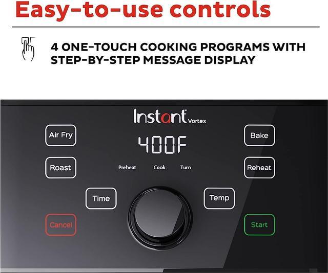 Refurbished: Instant Pot Vortex 5.7QT Air Fryer Oven Combo - BLACK 