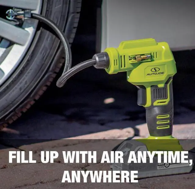 Alt view image 3 of 5 - Sun Joe 24V-AJC1-LTE-P1 24-Volt IONMAX Cordless Portable Air Compressor Kit