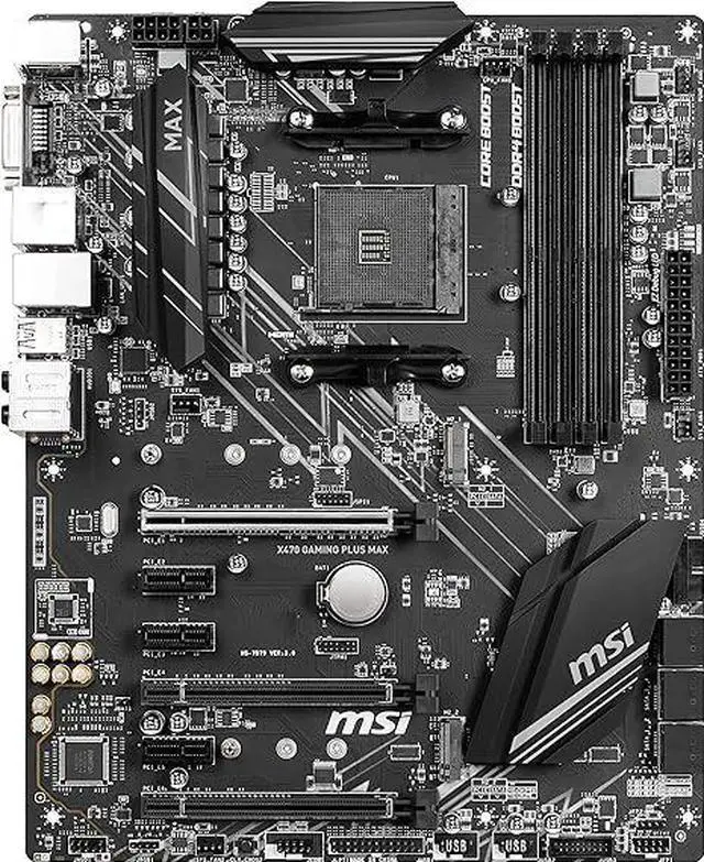 Alt view image 9 of 10 - MSI X470 GAMING PLUS MAX AM4 AMD X470 SATA 6Gb/s ATX AMD Motherboard