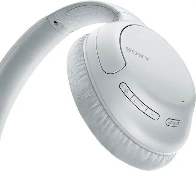 Alt view image 3 of 5 - Sony WH-CH710N Wireless Noise-Cancelling Over-the-Ear Headphones - White