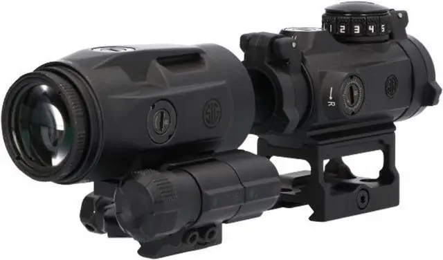 Alt view image 2 of 5 - SIG SAUER Romeo-MSR Compact Red Dot Sight and Juliet3 Magnifier Combo Kit -BLACK