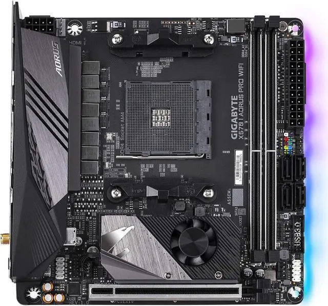 Alt view image 7 of 10 - GIGABYTE X570 I AORUS Pro Wi-Fi AMD AM4 ITX Motherboard