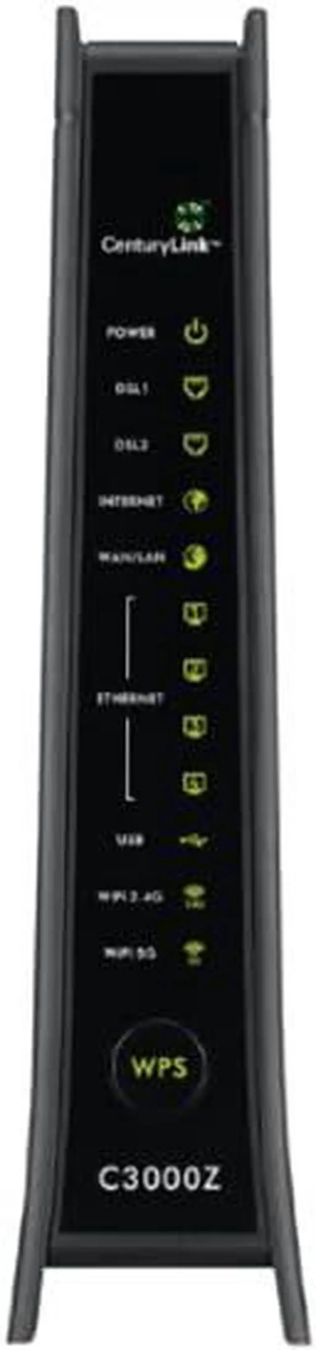 Alt view image 4 of 5 - Zyxel CenturyLink C3000Z AC2200 Bonded 2.4 & 5ghz Wireless WiFi Modem Router