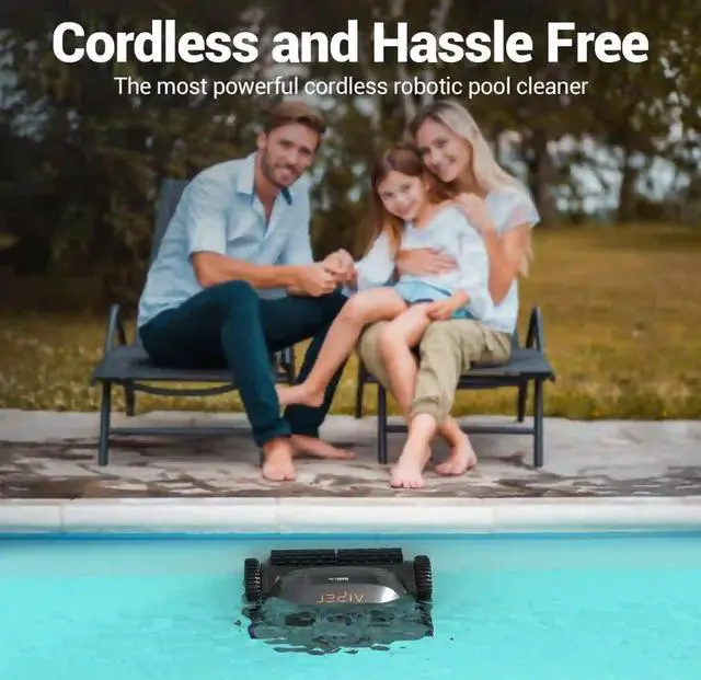 Alt view image 3 of 5 - AIPER Seagull Pro Lite Cordless Robotic Pool Vacuum Cleaner - Gray