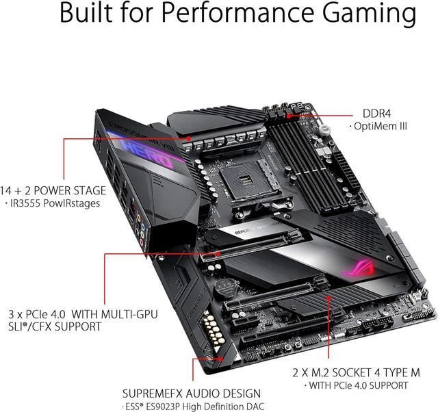 Alt view image 4 of 5 - ASUS ROG Crosshair VIII Hero X570 ATX Motherboard (NON WI-FI) - Black